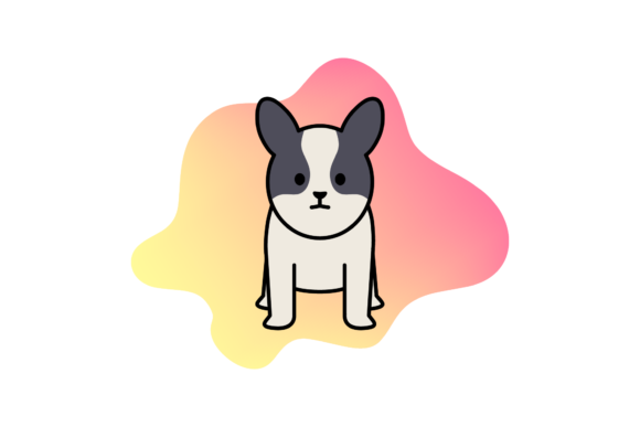 Abstract Dog Design for Embroidery