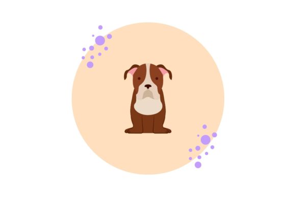 Adorable Little Dog Bubble Icons
