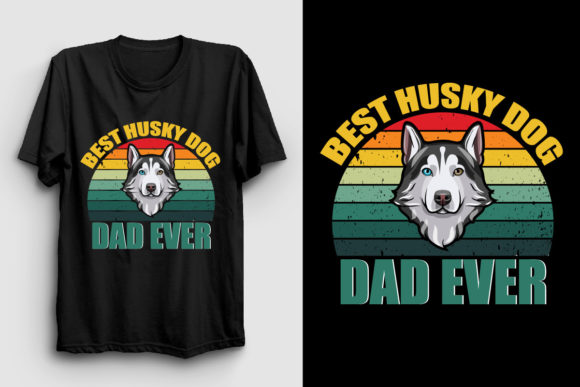 Best Husky Dog Father’s Day T Shirt