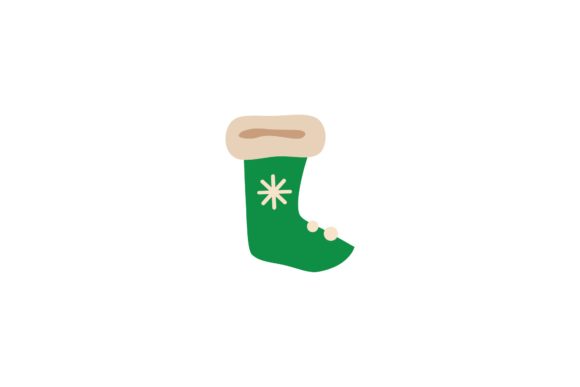 Christmas Decorations Green Gift Socks
