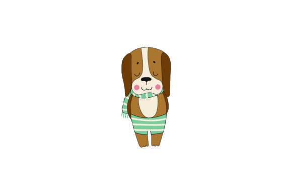 Cute Dog Illustration