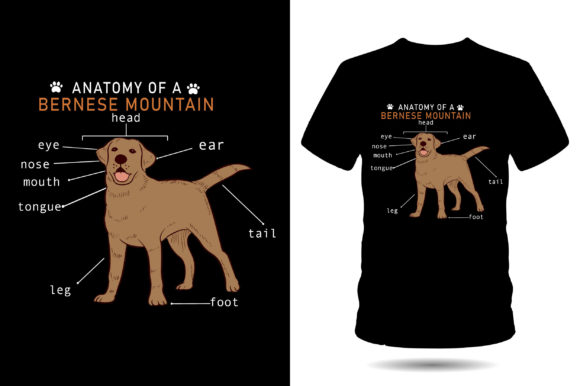 Dog Anatomy Tshirt Design