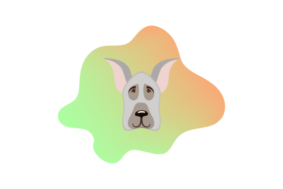 Dog Fun Icons Abstract Background