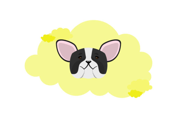 Dog Fun Icons Cloud Background