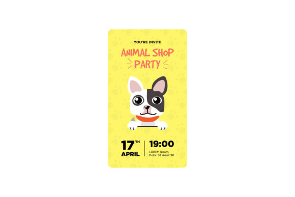 Dog Party Invitation - 03
