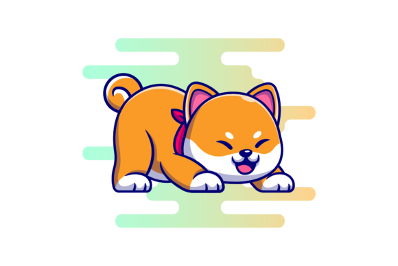 Dog Pet Icons Cute Clipart Gradient
