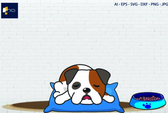 Dog Sleeps on the Pillow 3