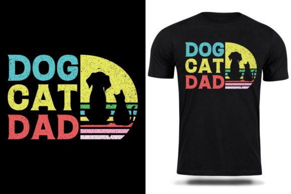 Father’s Day T-shirt Design DOG CAT
